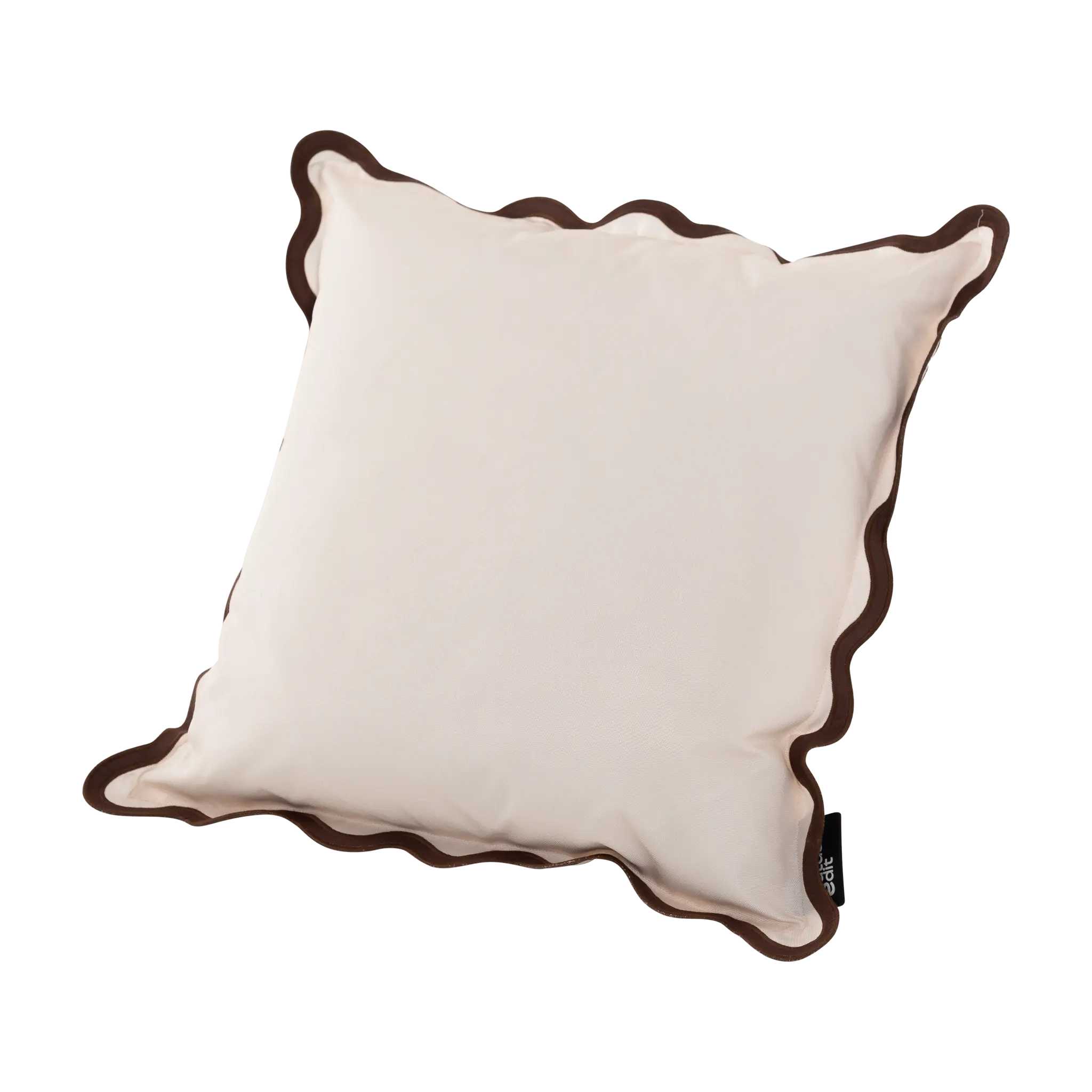 The Toasted Marshmallow Scalloped Outdoor Cushion