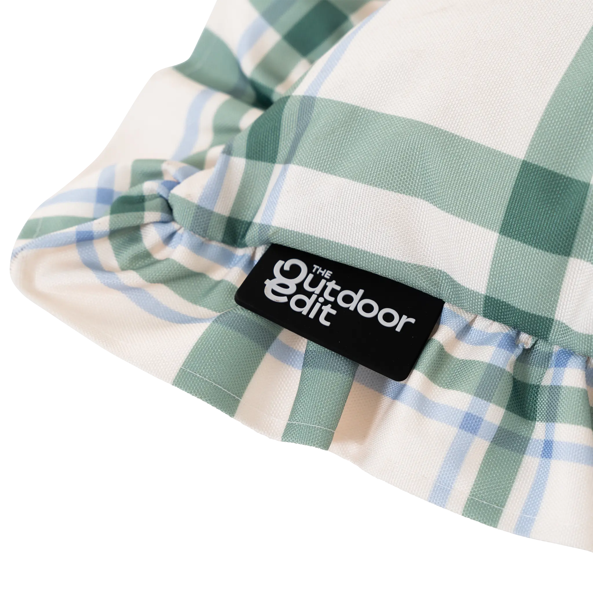 The Farmhouse Tartan Frilled Outdoor Cushion