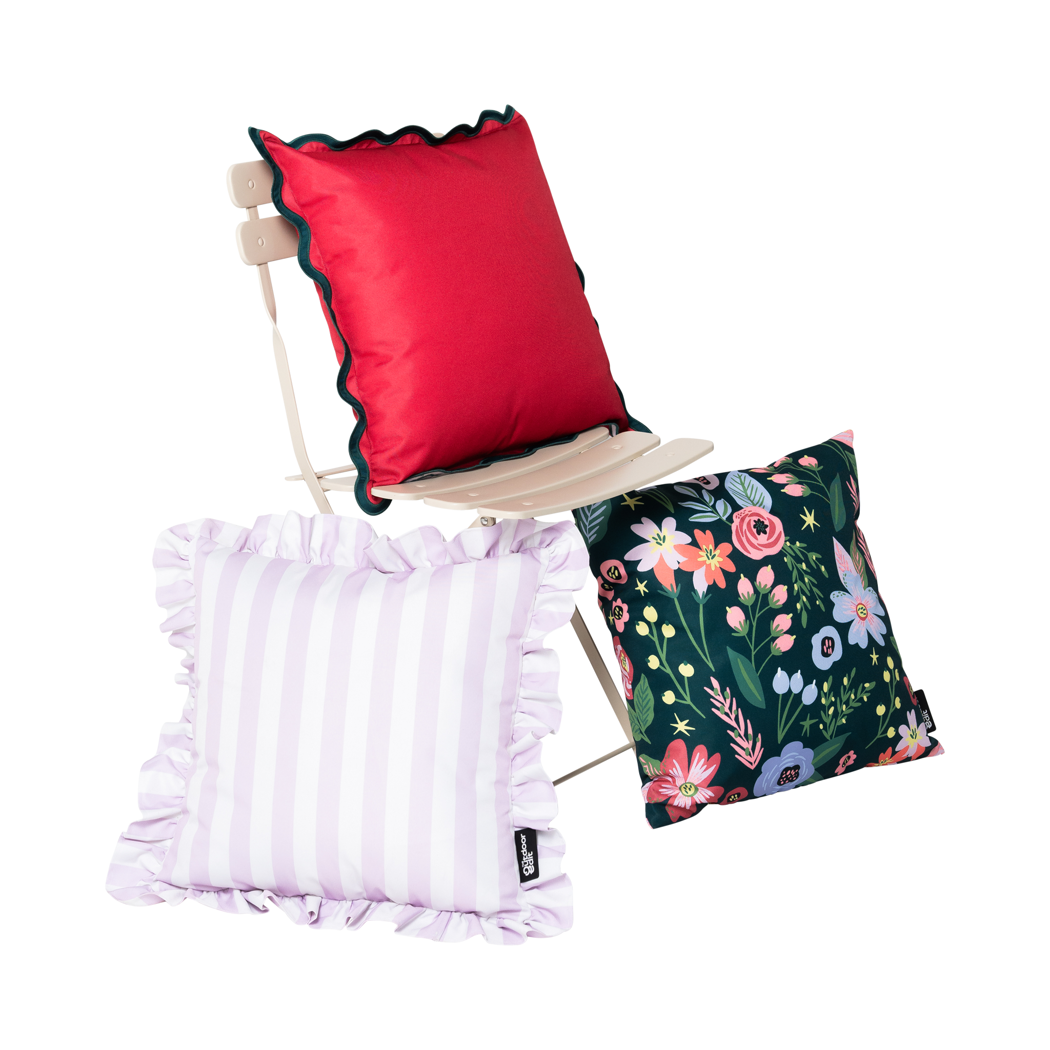 The Dark Bouquet Outdoor Cushion Set