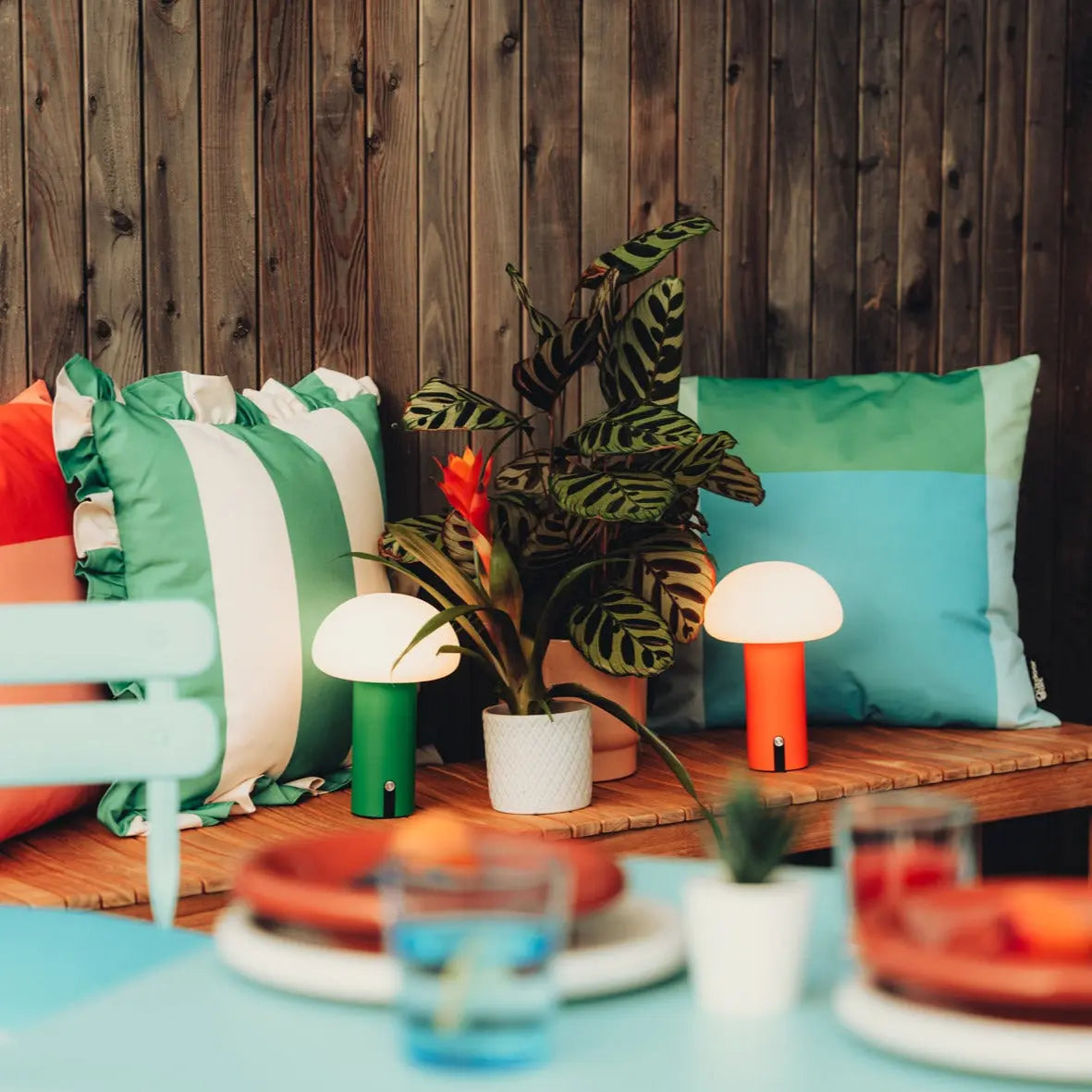 The Playful Nostalgia Outdoor Cushion Set