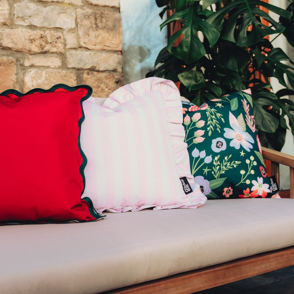 The Dark Bouquet Outdoor Cushion Set