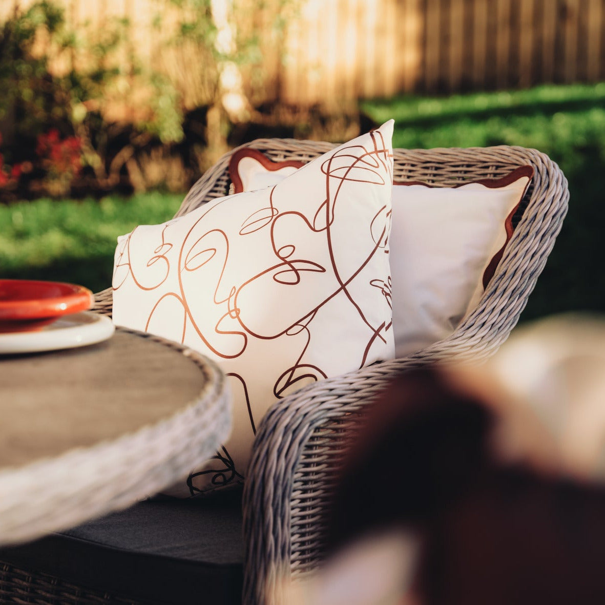 The Abstract Expressions Outdoor Cushion
