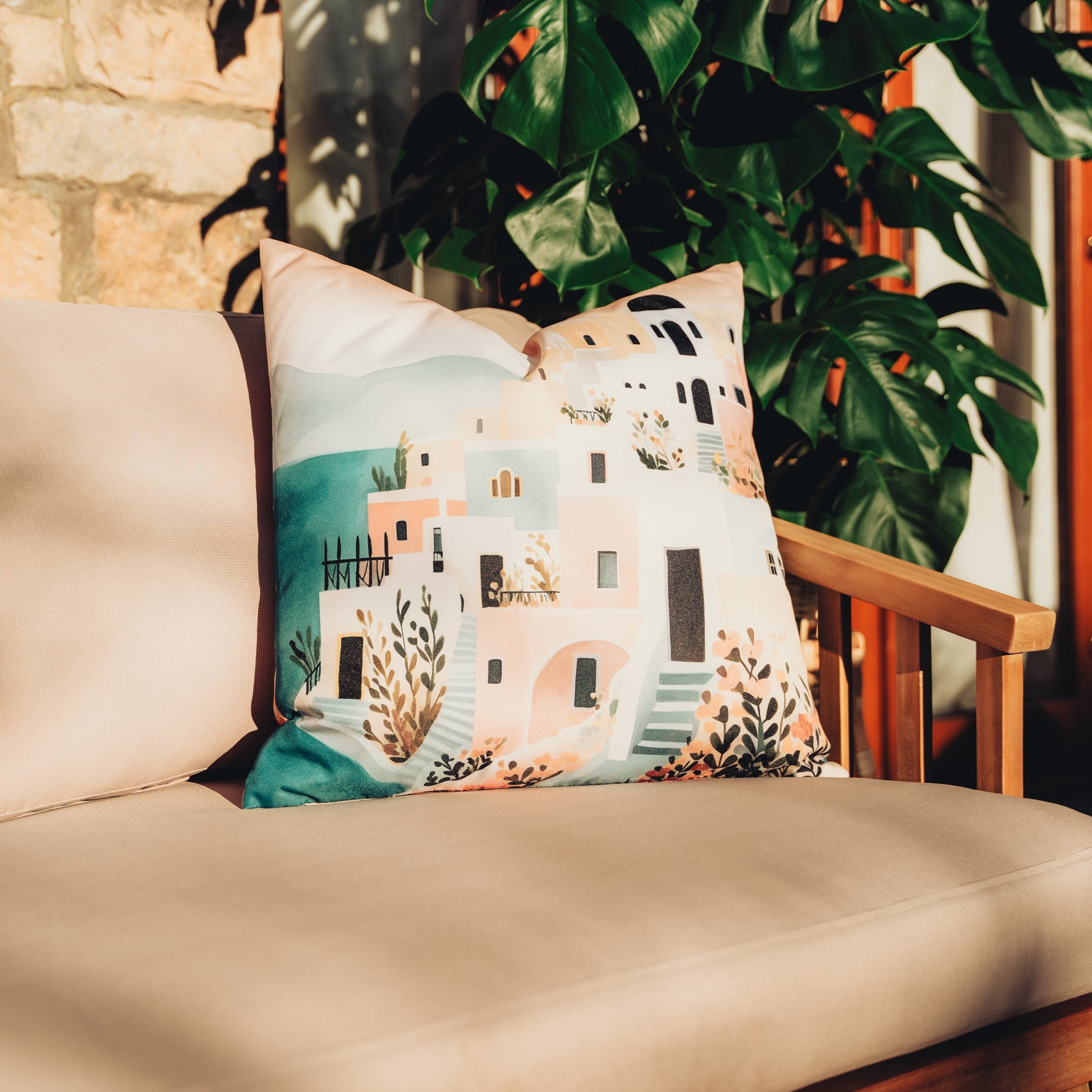 The Sicily Seafront Outdoor Cushion