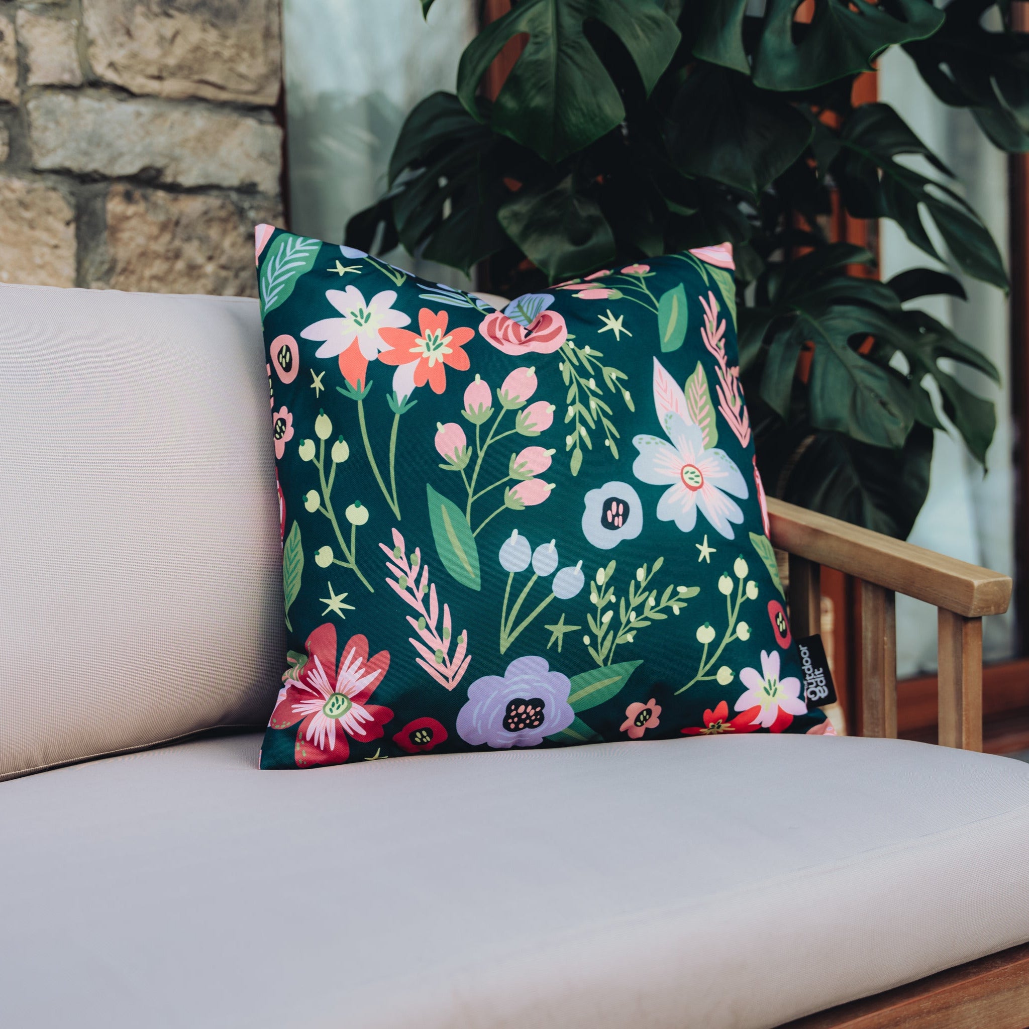 The Wildflower Bouquet Outdoor Cushion