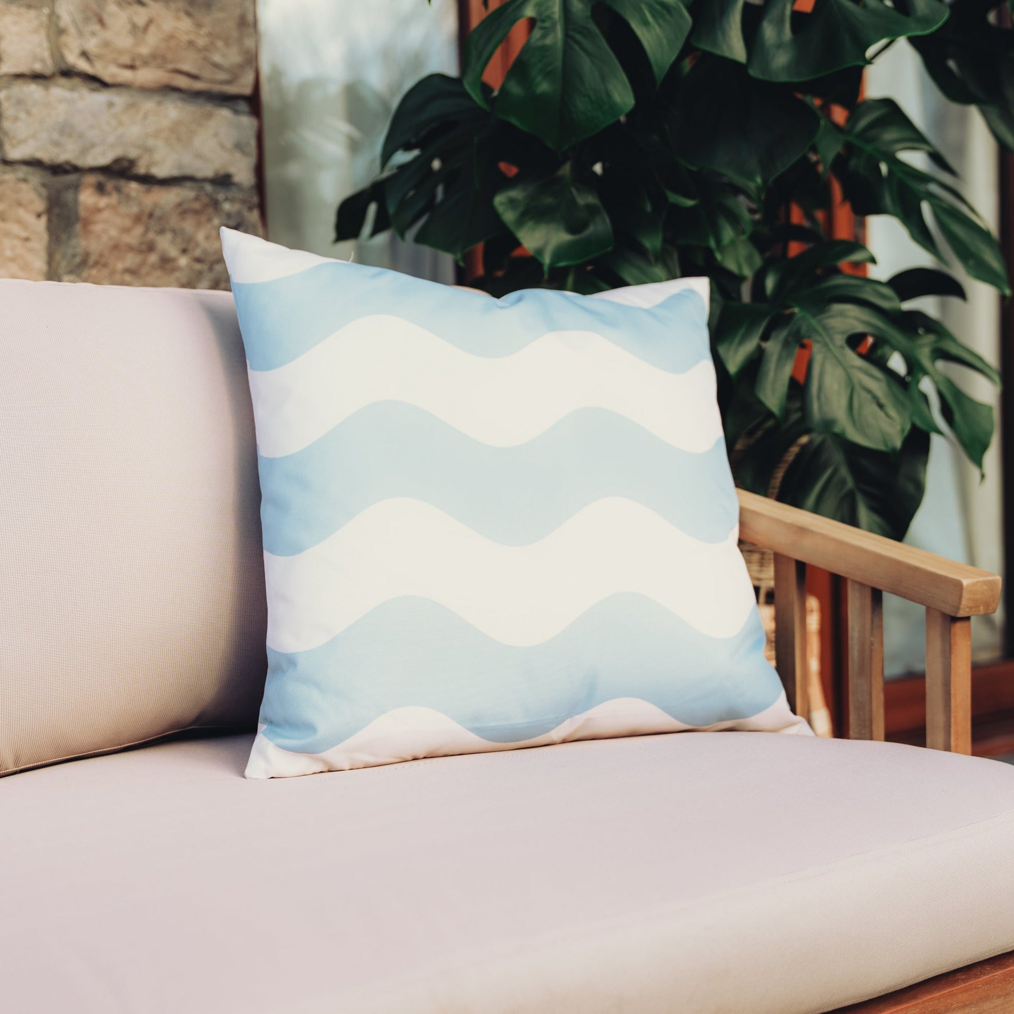 The Shoreline Waves Outdoor Cushion