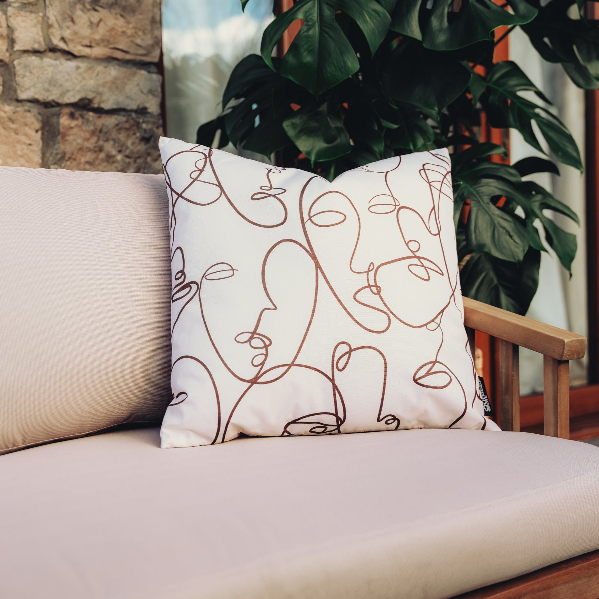 The Abstract Expressions Outdoor Cushion
