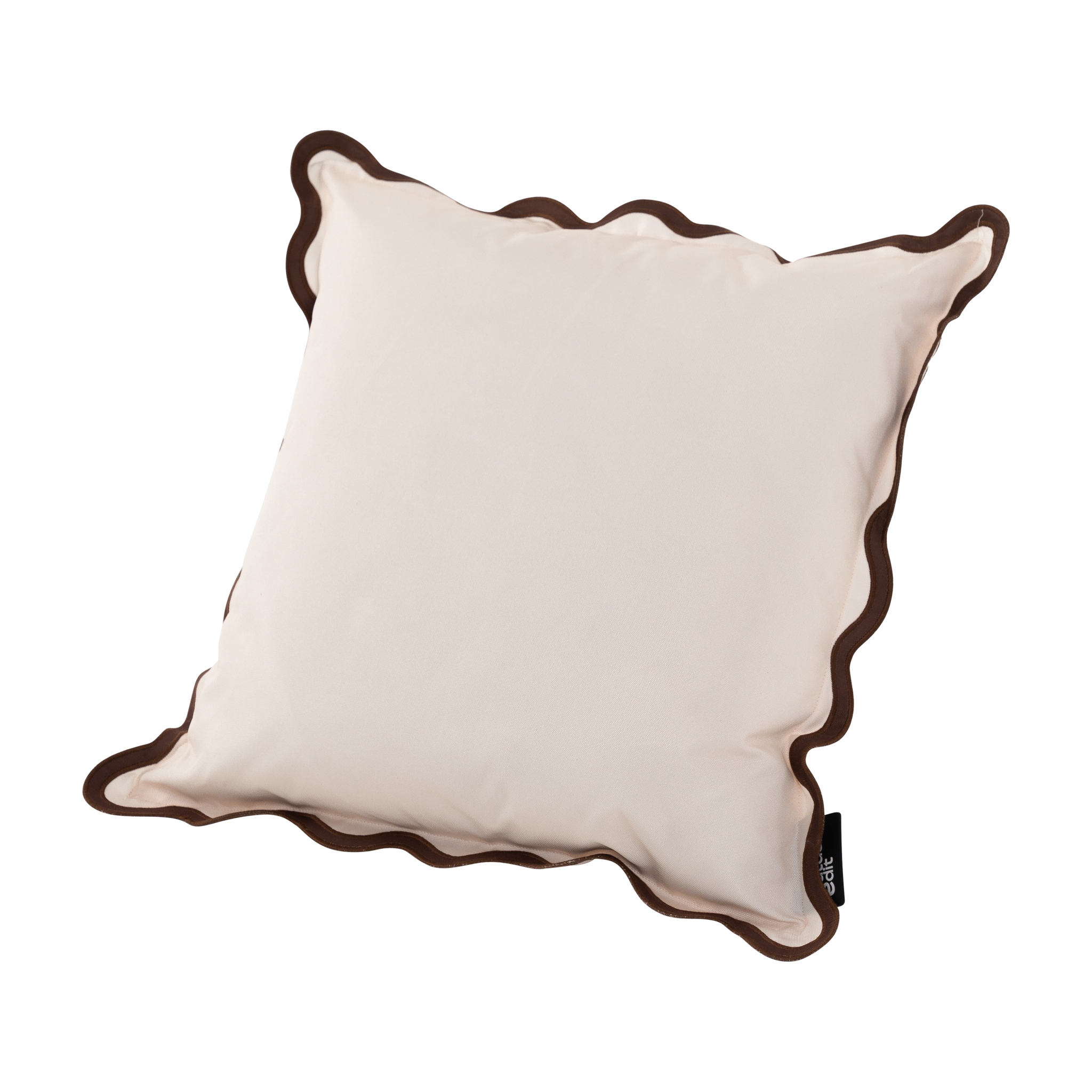 The Toasted Marshmallow Scalloped Outdoor Cushion