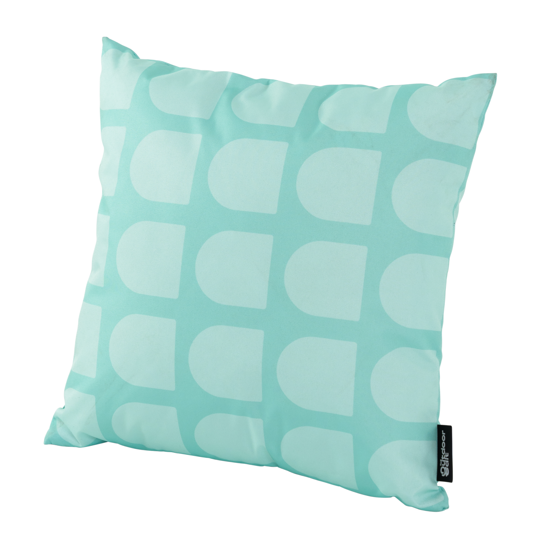 The Minty Geometric Outdoor Cushion