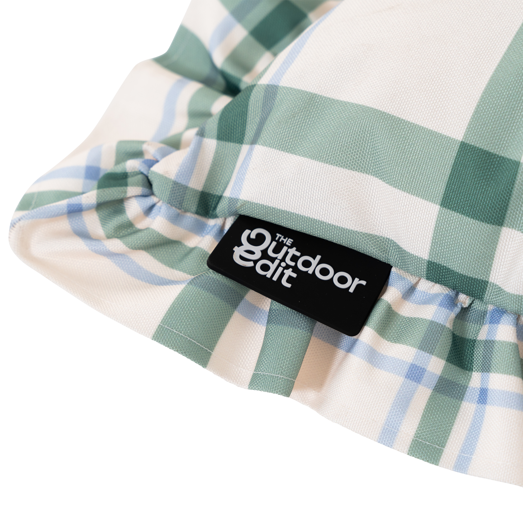 The Farmhouse Tartan Frilled Outdoor Cushion